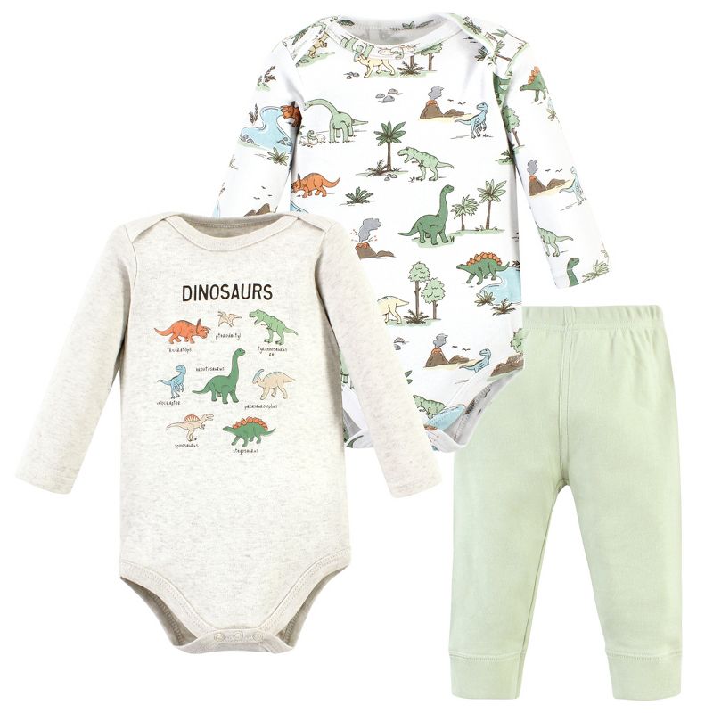 Hudson Baby Long-Sleeve Bodysuits and Pants, Dinosaur Adventures Long-Sleeve, 1 of 6