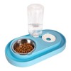 Dog & Cat Food and Water Dispenser Set, Double Dog & Cat Bowls with Steel Bowl, Pet Refillable Water Bowl - 2 of 4