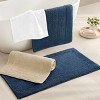 SEVOBAL Bath Rugs and Mats Non-Slip Bath Mat, Soft Cozy Shaggy Thick Bath Rugs for Bathroom, Plush Rugs for Bathtubs, Blue, 30"*20"*0.75" - 3 of 4