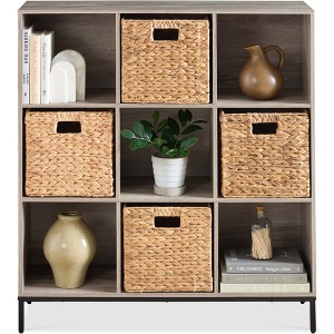 Best Choice Products Elevated 9-Cube Storage Organizer, 11in Shelf, Bookcase, Display Shelf, w/ Metal Legs - 1 of 4