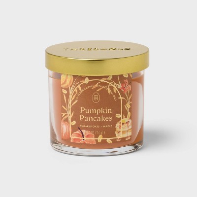 Mini Glass Pumpkin Pancakes Jar Candle with Lid - Threshold™