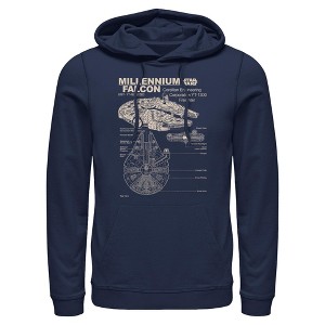 Mens Star Wars Corellian Freighter Lightweight Hoodie - 1 of 4