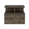 CENGHU Floating Nightstand, Modern Sideboard Decorative Storage Cabinet with Drawer, End Table, Side Table, Open Top Shelves for Bedroom - 4 of 4