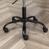 NicBex Home Office Chair with Adjustable Height Modern Rotatable Polyester Criss Cross Chair with 5 Wheels for Office, Study, Bedroom - 4 of 4