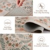 Floral Botanical Washable Rug for Living Room Soft Vintage Insect Butterfly Rugs Low Pile Carpet for Bedroom Dining Nursery Rug - 4 of 4