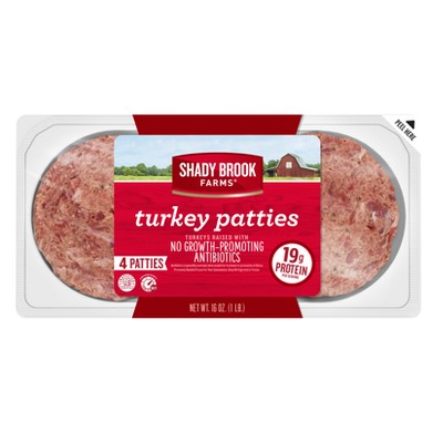 Shady Brook Farms Savory Seasoned Turkey Burger Patties - 18.8oz/4ct