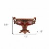 HomeRoots 10" Brown And Gold Polyresin Decorative Bowl - 3 of 4