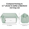 Narwey Wide-open Makeup Bag Women Girls, Travel Toiletry Bag for Women Cosmetic Bag - 3 of 3