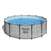 Bestway Steel Pro MAX 14 Foot x 48 Inch Round Metal Frame Above Ground Outdoor Swimming Pool Set with 1,000 Filter Pump, Ladder, and Cover - image 2 of 4