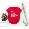 Simply Sage Market Women's East Sleep Baseball Repeat Short Sleeve Graphic Tee - 3 of 3