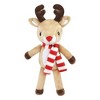 Hudson Baby Unisex Baby Plush Blanket with Toy, Rudolph And Santa, One Size - 3 of 4