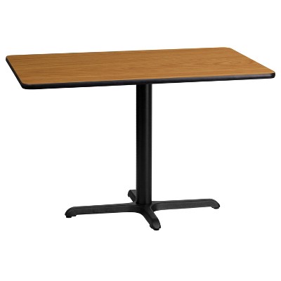 Emma and Oliver 24"x42" Rectangular Laminate Table with 23.5"x29.5" Table Height Base