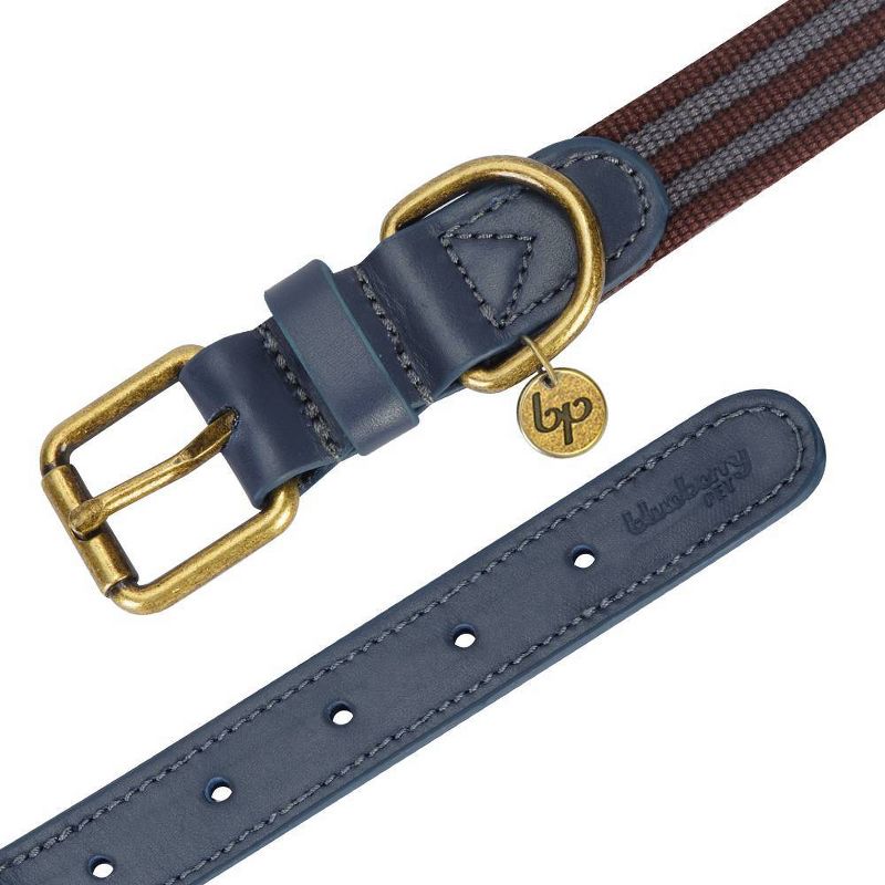 Blueberry Pet Polyester and Leather Dog Collar, 2 of 5