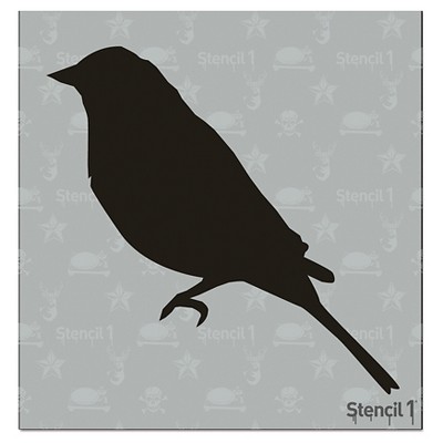 Stencil1 Bird Silhouette - Stencil 5.75" x 6"