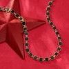 Ross-Simons Black Onyx Station Necklace in 18kt Yellow Gold Over Sterling Silver Size 18 - 3 of 4