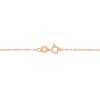AGS Certified 10K Rose Gold 1/5 Cttw Bezel Diamond Solitaire Pendant Necklace - 3 of 4
