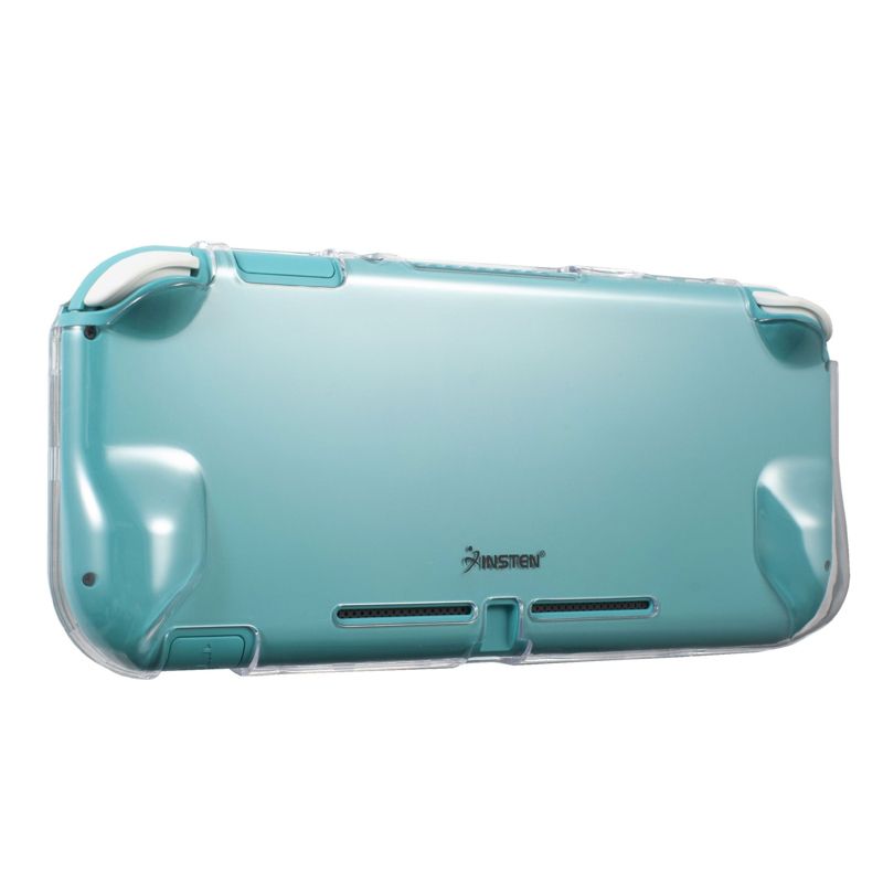 Insten Protective Case with Ergonomic Grip for Nintendo Switch Lite - Dual Front and Back Shockproof Cover Accessories, Clear, 4 of 10