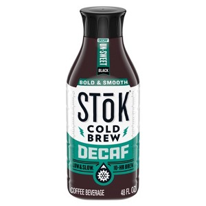 SToK Decaf Unsweetened Cold Brew Coffee - 48 fl oz - 1 of 4