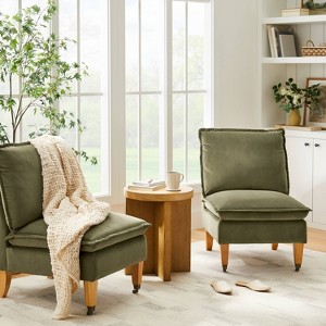 Talbert Pillow Top Slipper Chair with Casters - Threshold™ designed with Studio McGee - 1 of 4