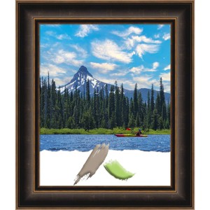18"x22" Opening Size Villa Wood Picture Frame Art Oil Rubbed Bronze - Amanti Art: Modern Rectangle, Acrylic Glazing, Wall Mount - 1 of 4