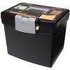 Storex Portable Storage Box Letter Size 14w x 11-1/4d x 14-1/2h Black 61502U01C - 4 of 4