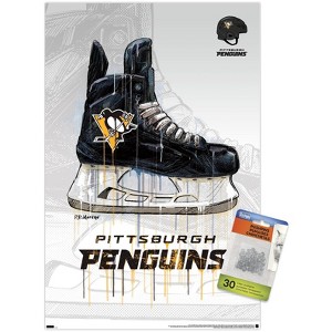 Trends International NHL Pittsburgh Penguins - Drip Skate 21 Unframed Wall Poster Prints - 1 of 4