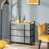 Homcom 7-drawer Dresser, Fabric Chest Of Drawers, 3-tier Storage Organizer  For Bedroom Entryway, Tower Unit With Steel Frame Wooden Top : Target