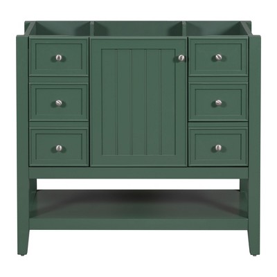 NicBex Modern Bathroom Vanity,Bathroom Sink Vanity with 1 Cabinet and 3 Drawers,Bathroom Sink Cabinet for Bathroom,Blue/Black/Gray/Green