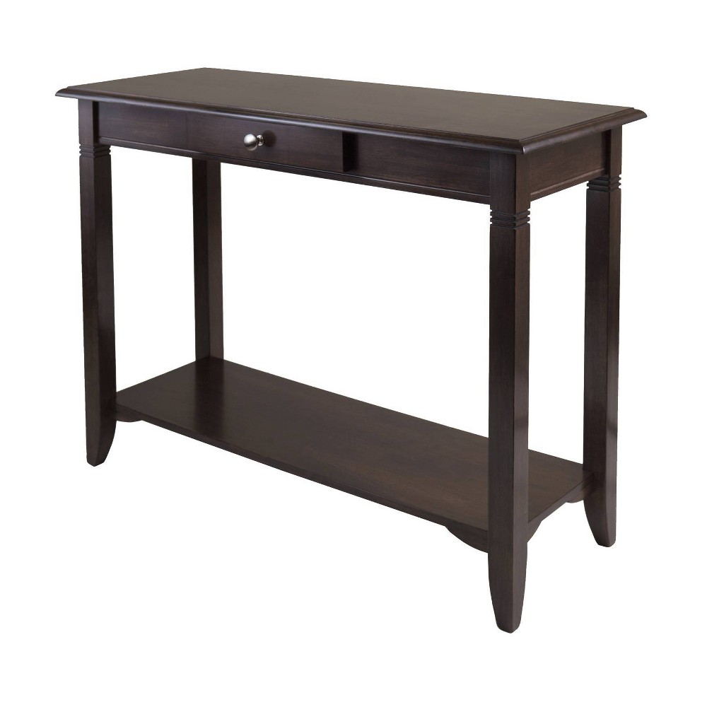 Photos - Coffee Table Nolan Console Table with Drawer Cappuccino - Winsome