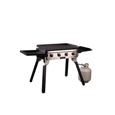 Captiva Designs E02GR010 2-Burner Propane Gas Flat Top Grill and Griddle -  Black