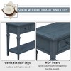 KWPZQEB Console Table, Entryway Table with 3 Storage Drawers and Bottom Shelf, 2-Tier Retro Sofa Table Side Table for Living Room - 4 of 4