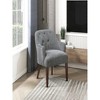 26.5"Modern Tufted Back Accent Chair Sturdy Plywood Frame - 2 of 4