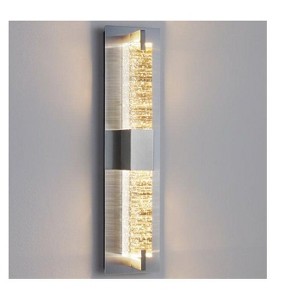 KAISITE LED Dimmable Crystal Wall Sconce Black Flush Mount Wall Lamp - 1 of 4