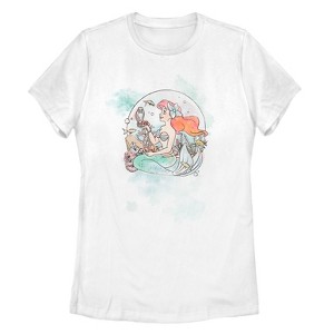 Women's The Little Mermaid Ariel's Collection T-Shirt - 1 of 4