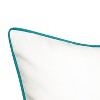 Embroidered Watercolor Bird Throw Pillow: Weather-Resistant, Zipper Closure - Edie@Home - 4 of 4