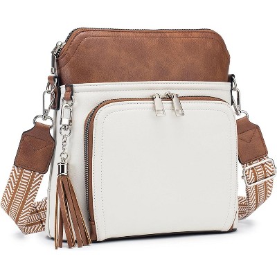 Crossbody Purse for Women Vegan Leather Medium Crossbody Wallet Bag for Travel Women Shoulder Handbags