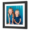 Americanflat 12x12 Picture Frame with Shatter-Resistant Glass - Use as 10x10 Frame with Mat or 12x12 Frame Without Mat - Hudson Collection - Black - 4 of 4