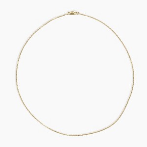 sanctuaire Dainty Chain Necklace 14K Solid Gold - 1 of 3