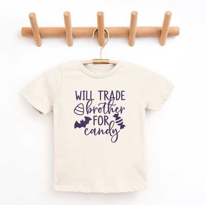 The Juniper Shop Will Trade Brother For Candy Puff Print Toddler Short Sleeve Tee