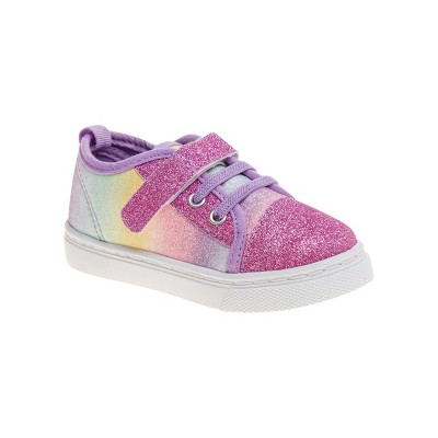 Nanette Lepore Toddler Girls Canvas Sneakers - Multi Glitter , Size: 5 ...
