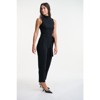 Lafidi Women’s Mid-Rise Cropped Pants – Relaxed Tapered Leg Trousers with Sash Belt and Welt Pockets - 2 of 4