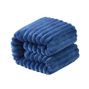 Flannel Fuzzy Toddler Blanket, Fluffy Warm and Lightweight Baby Plush Blanket - NTBAY - 1 of 4
