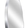 GlasFlength Decorative Wall Mirrors Modern Round Mirror with Metal Frame Elegant Design for Bathroom and Living Spaces, Silver, 36"*36"*1.1" - 3 of 4