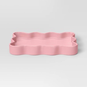 Scallop Tray Pink - Room Essentials™ - 1 of 3