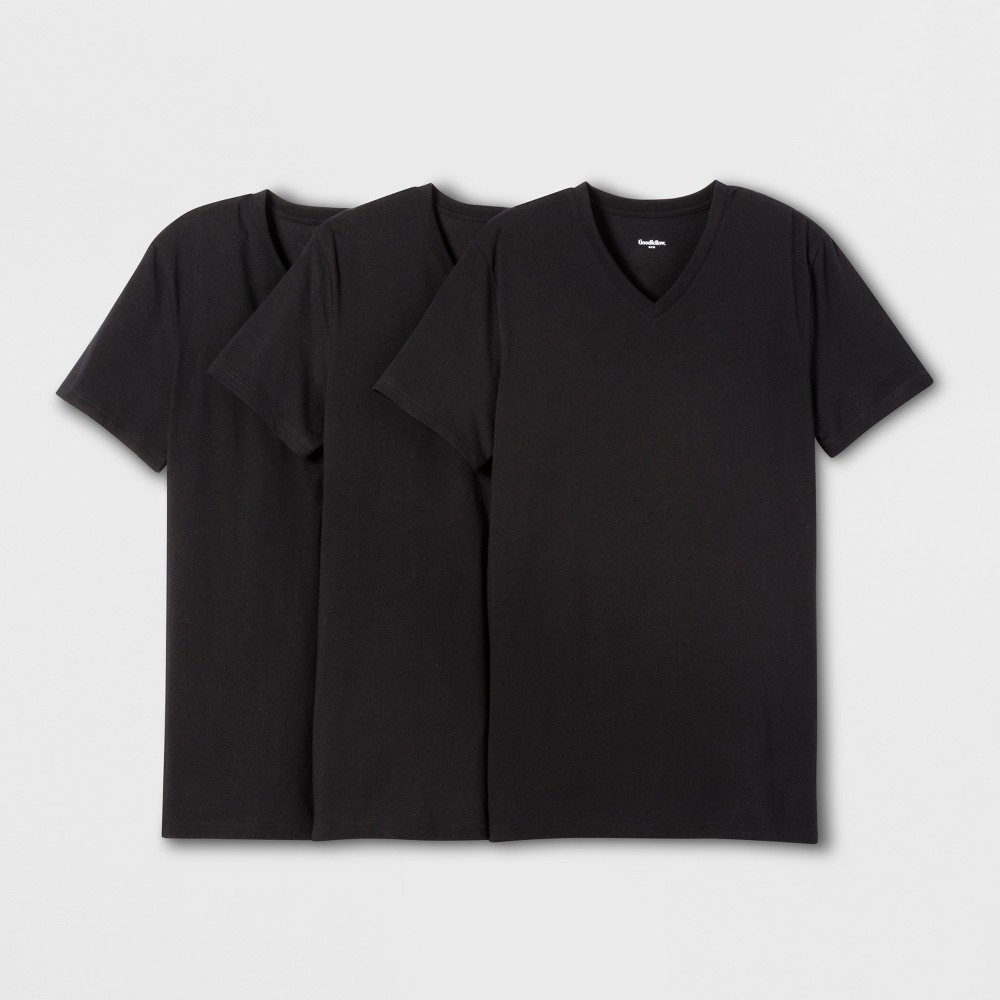 Men's Premium V-Neck T-Shirt - Goodfellow & Co Black XL was $18.99 now $9.99 (47.0% off)