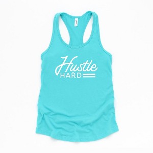 Simply Sage Market Women's Hustle Hard Graphic Racerback Tank - 1 of 3