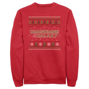 Men's Guardians of the Galaxy Holiday Special Christmas Sweater Print Sweatshirt - 1 of 4