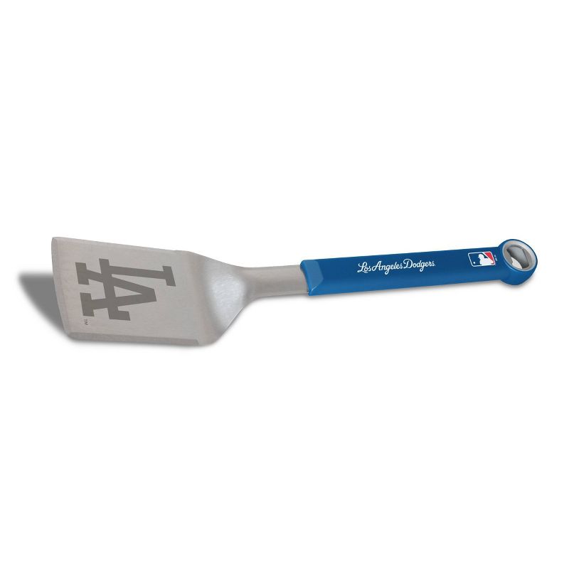 MLB Los Angeles Dodgers Stainless Steel BBQ Spatula with Bottle Opener, 2 of 5