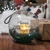 Pavilion Gift Company - Holiday Friends - 9.5" Emerald Beaded Glass Lantern - Candle Holders - 4 of 4