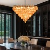 CityFurn 20-Light Modern Tiered Chandelier with Smoked Glass - 2 of 4